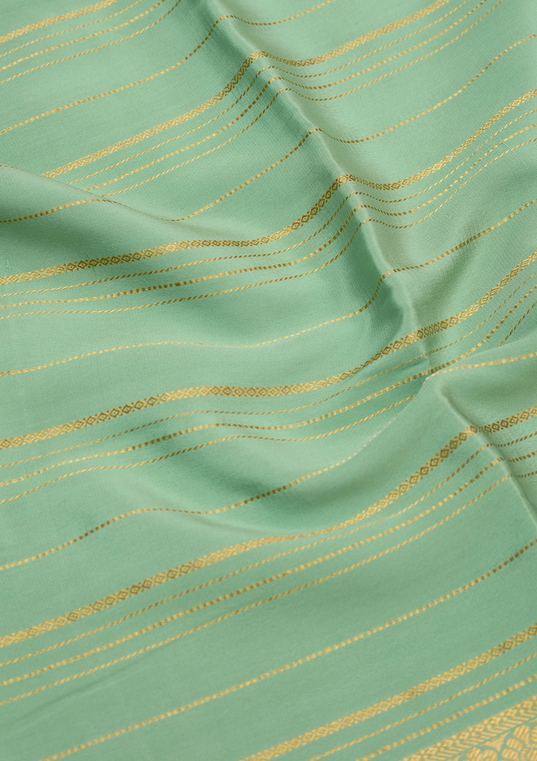 Sea Green Zariwork Pure Crepe Silk Saree
