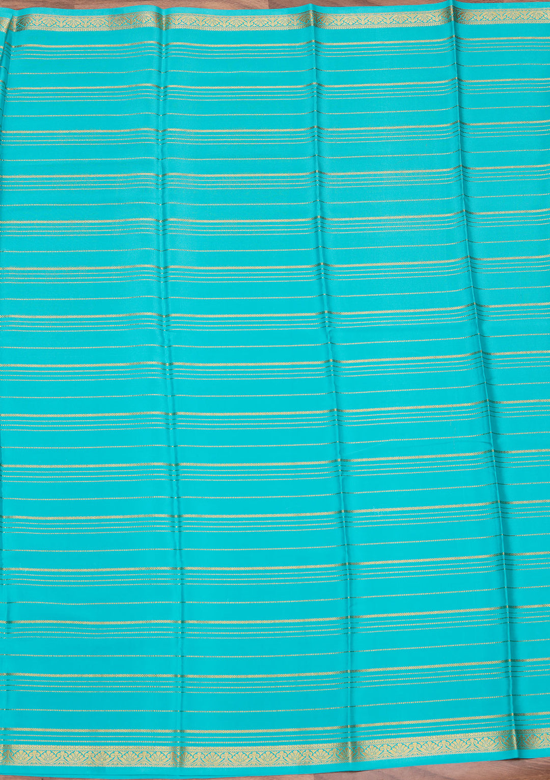 Sky Blue Zariwork Pure Crepe Silk Saree