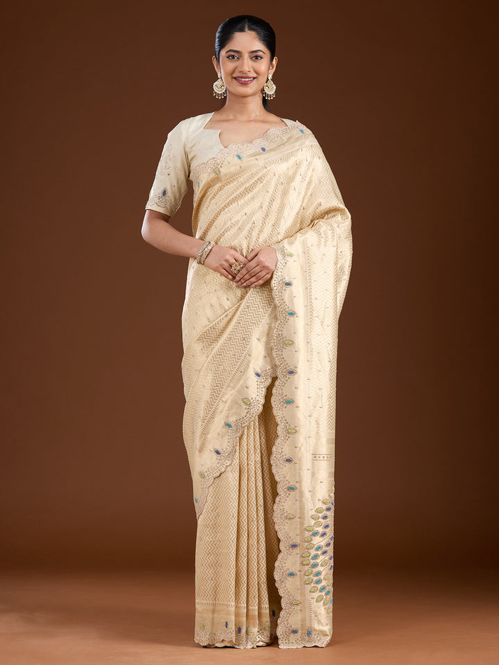Gold Stonework (Gold) Silk Saree