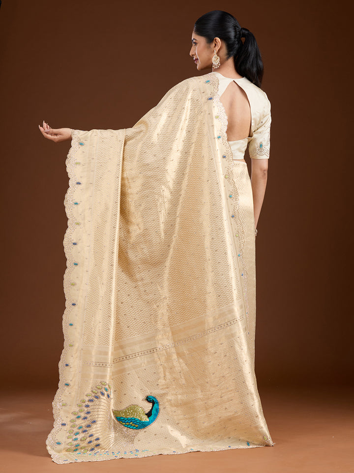 Gold Stonework (Gold) Silk Saree