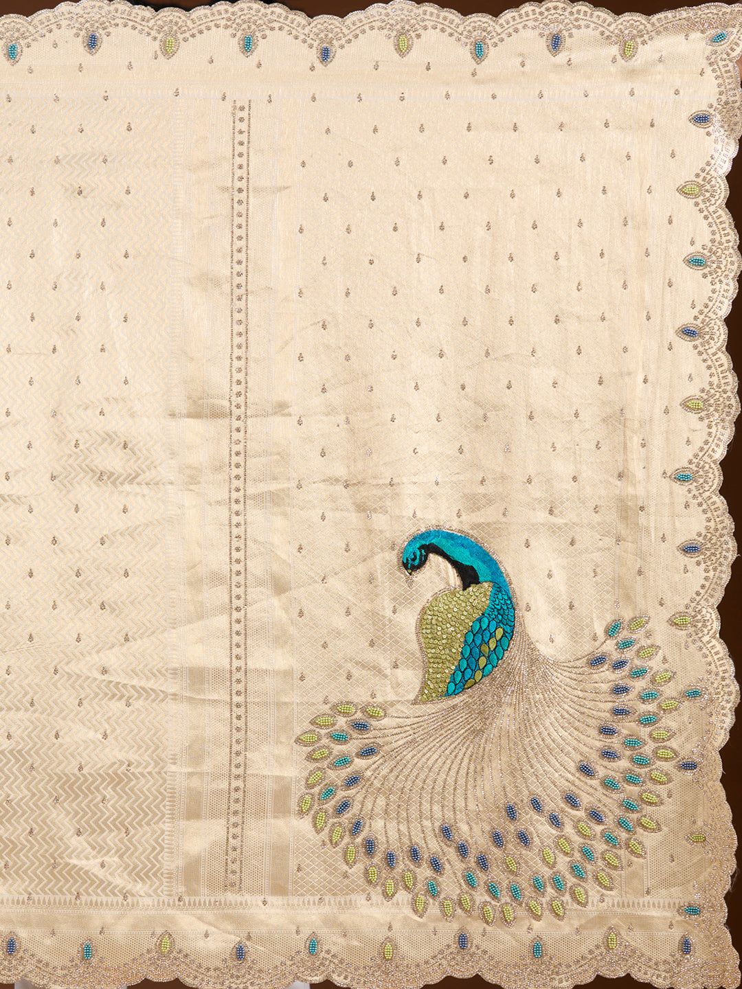 Gold Stonework (Gold) Silk Saree