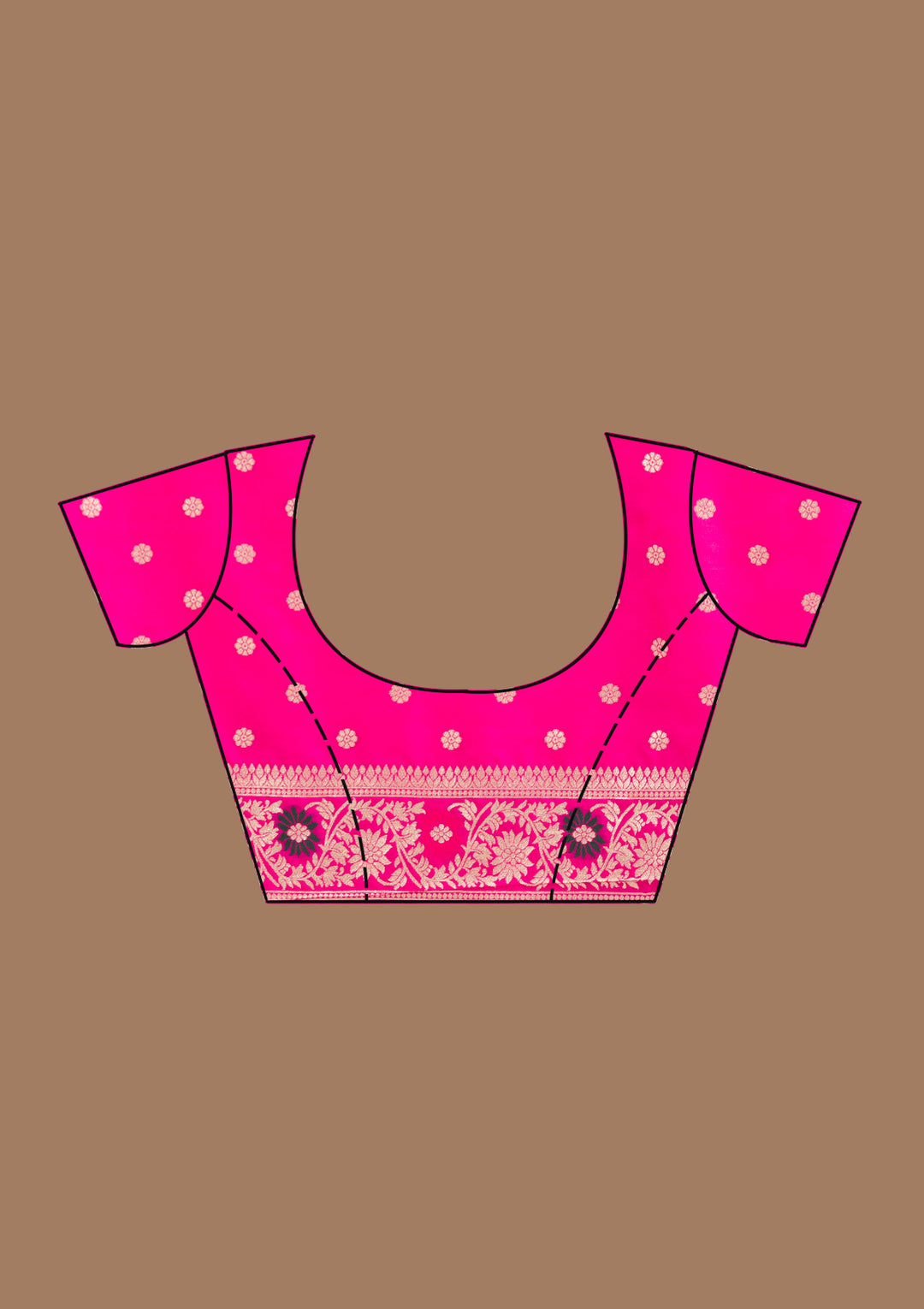 Magenta Pink Kanjivaram Silk Saree