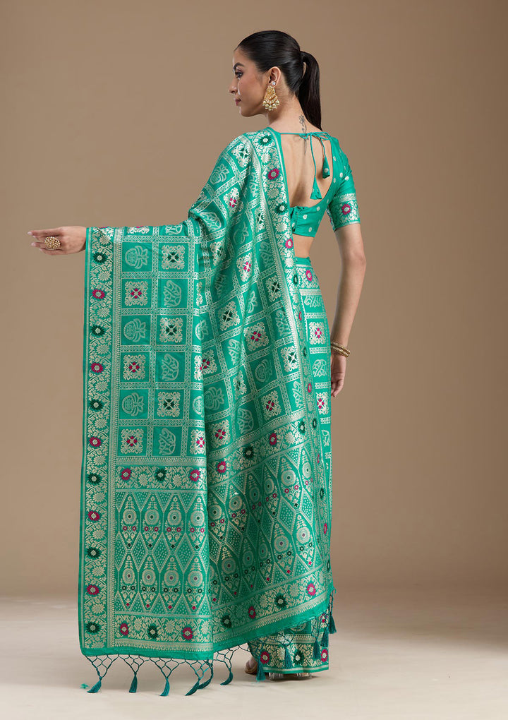Rama Green Kanjivaram Silk Saree