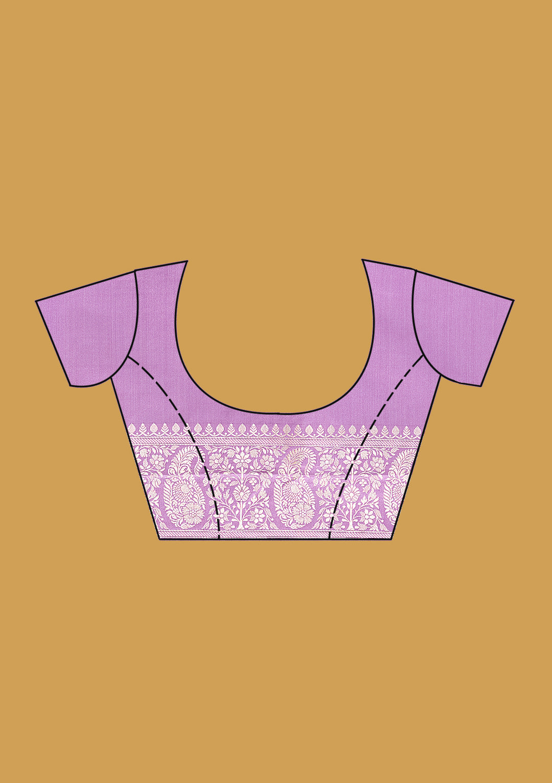 Lavender Zariwork Art Silk Saree