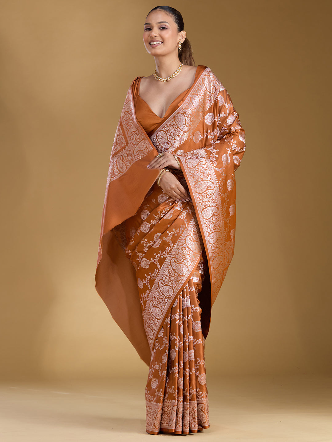 Mustard Zariwork Art Silk Silk_Saree