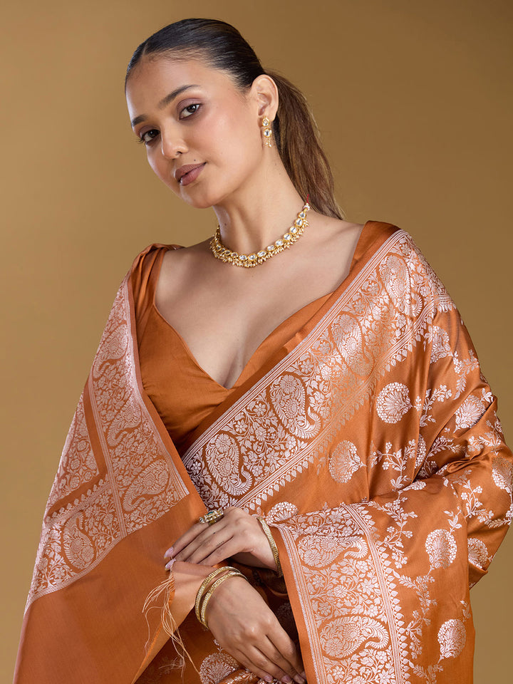 Mustard Zariwork Art Silk Silk_Saree