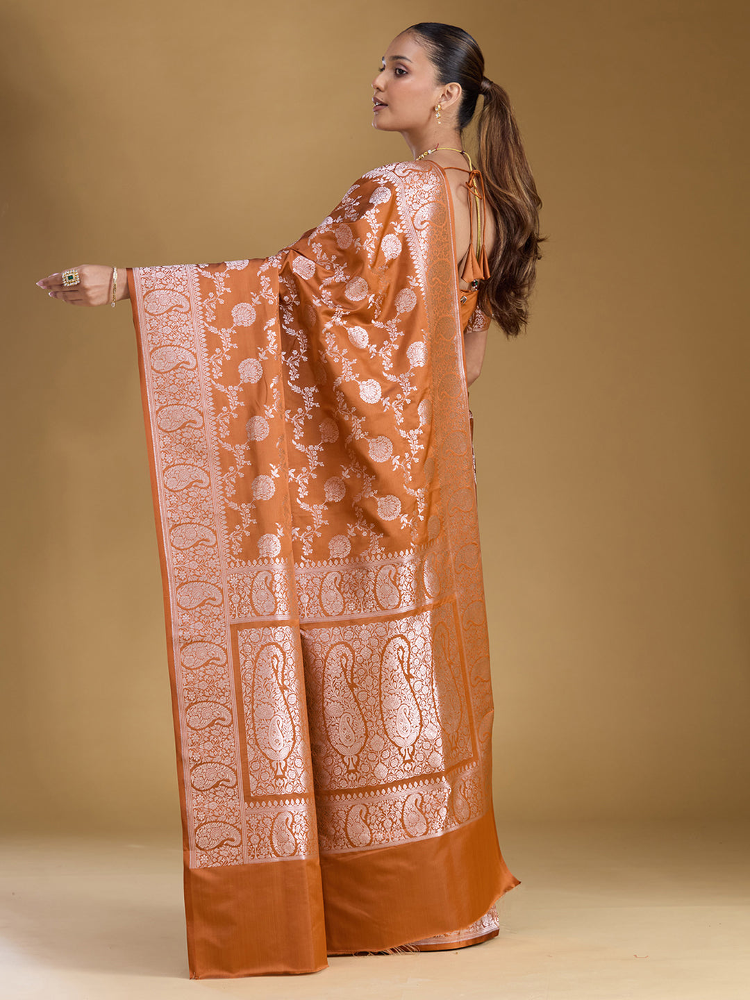 Mustard Zariwork Art Silk Silk_Saree