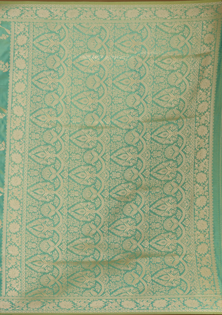 Green Zariwork (Gold) Art Silk Silk_Saree
