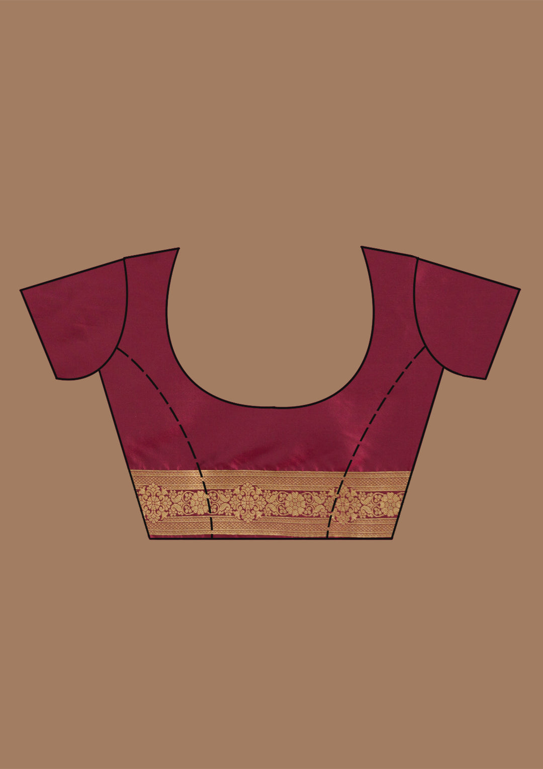 Maroon Zariwork Art Silk Saree