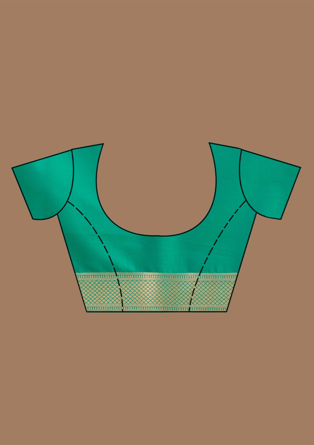 Bottle Green Zariwork Art Silk Saree