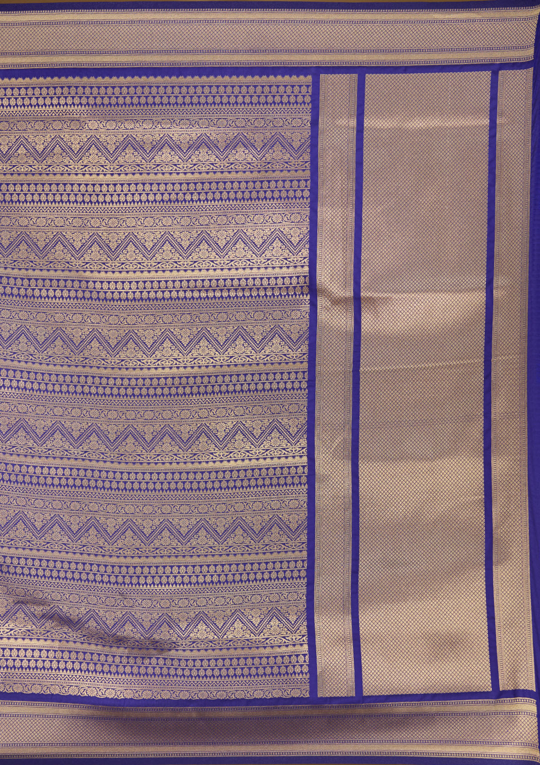 Royal Blue Zariwork (Gold) Art Silk Silk_Saree