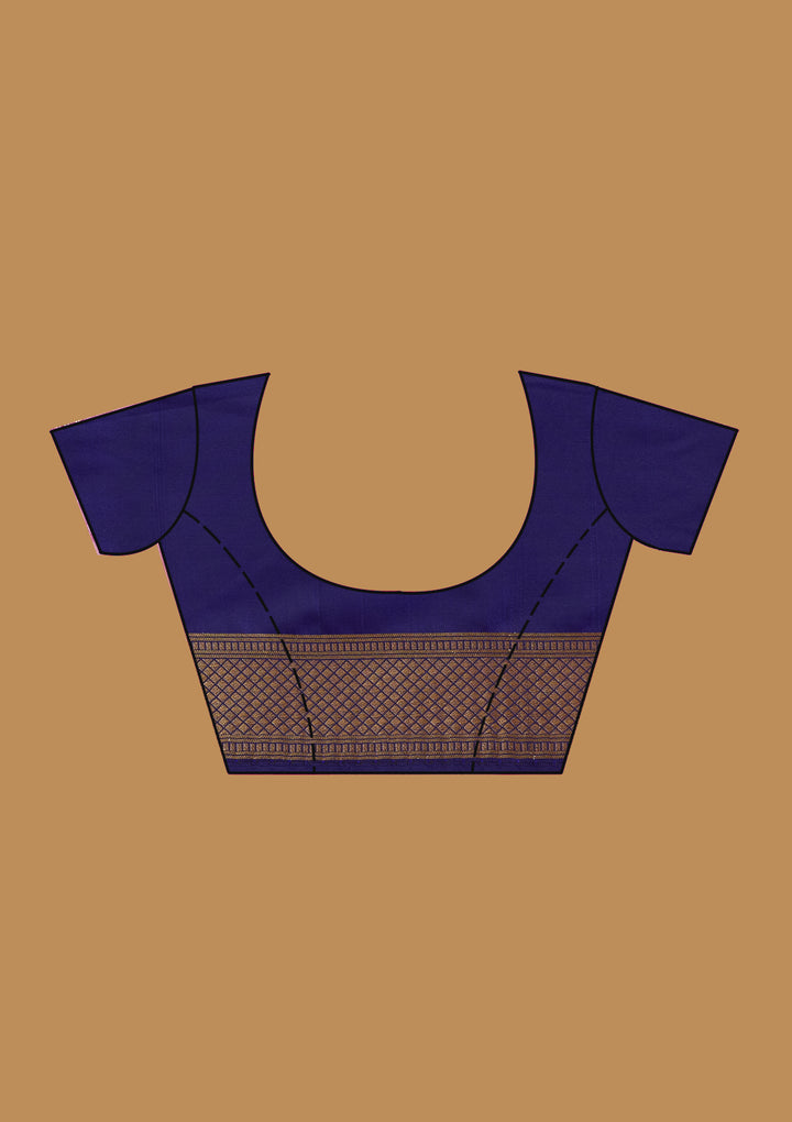 Royal Blue Zariwork (Gold) Art Silk Silk_Saree