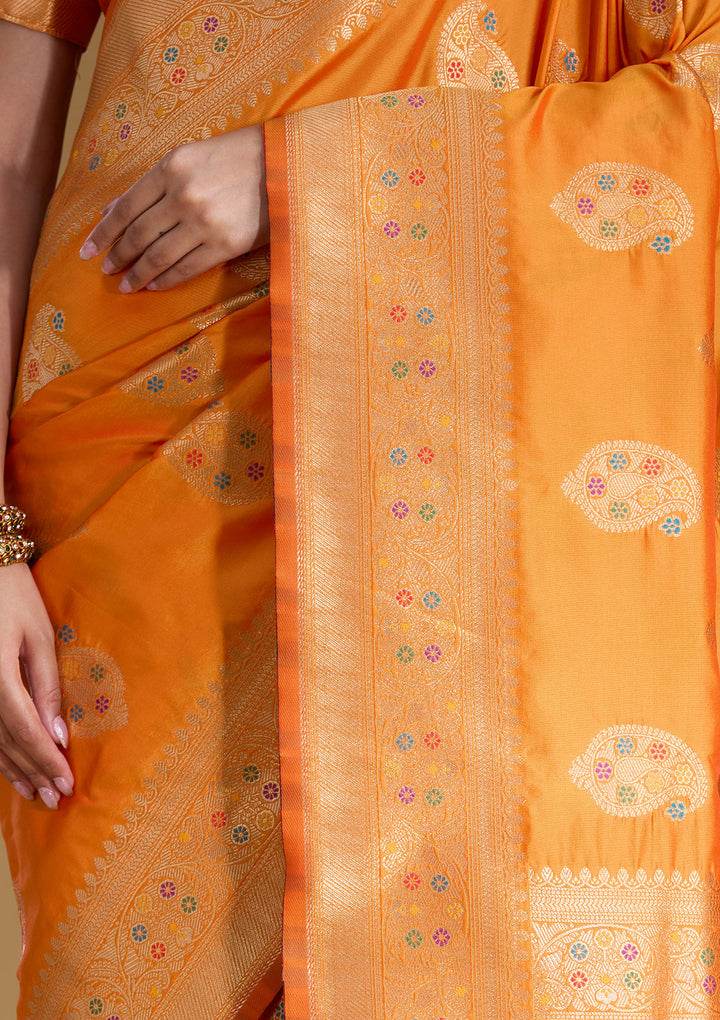 Mustard Zariwork Art Silk Silk_Saree