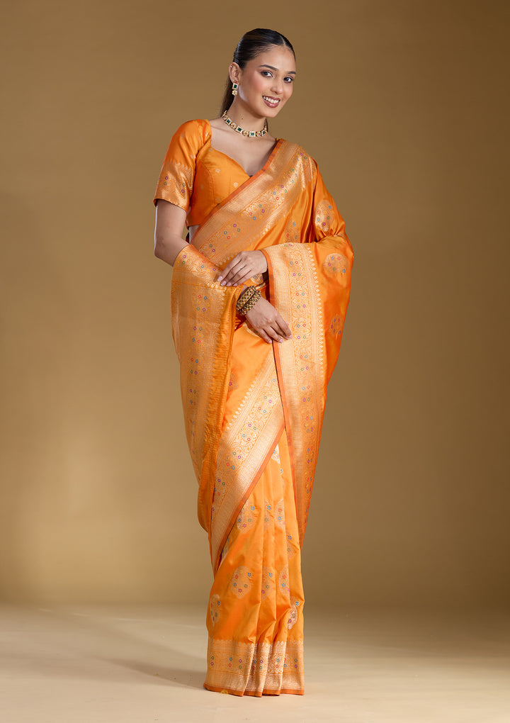 Mustard Zariwork Art Silk Silk_Saree
