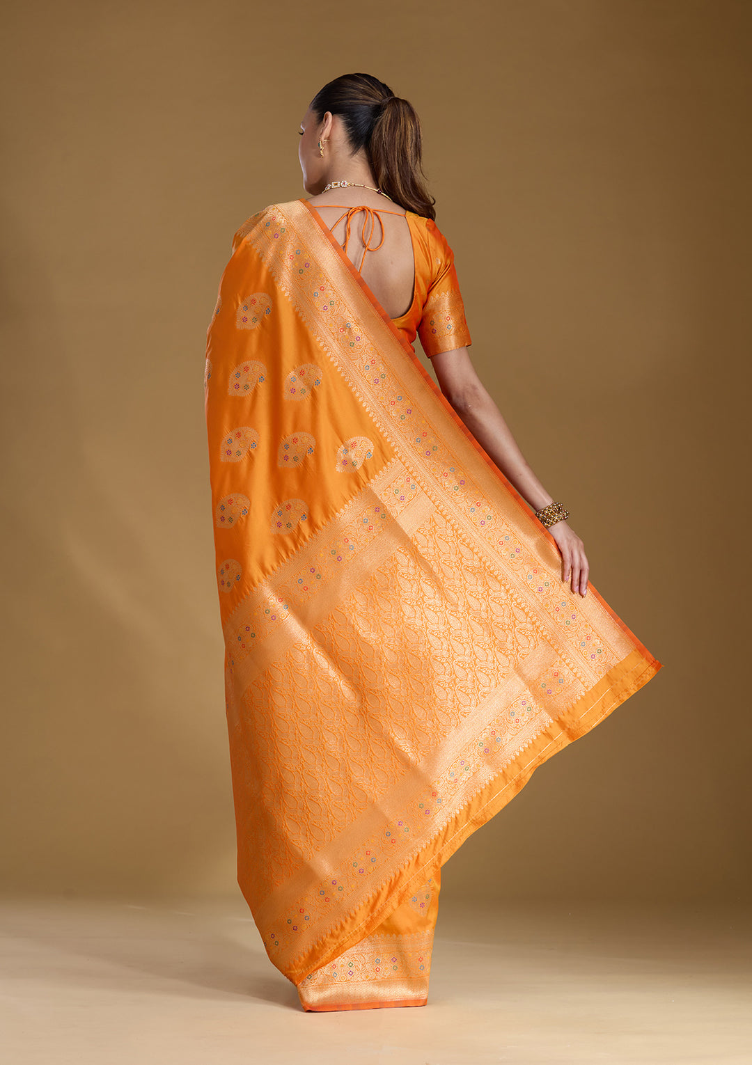 Mustard Zariwork Art Silk Silk_Saree