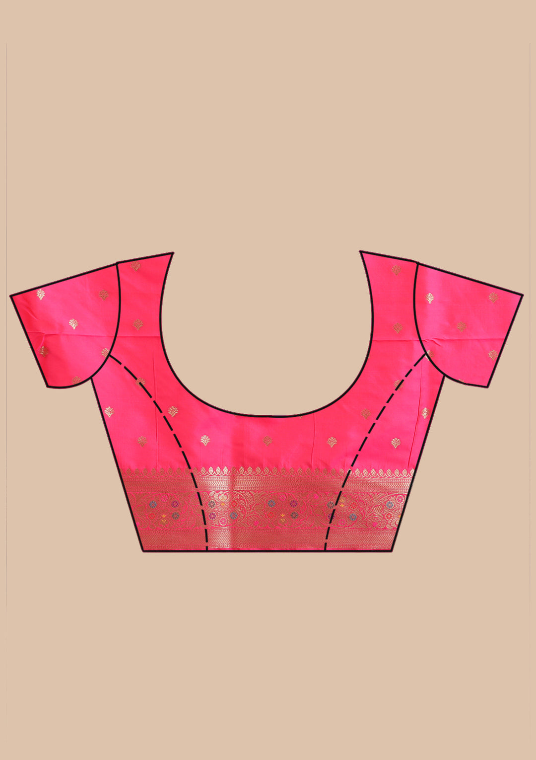 Pink Zariwork Art Silk Silk_Saree