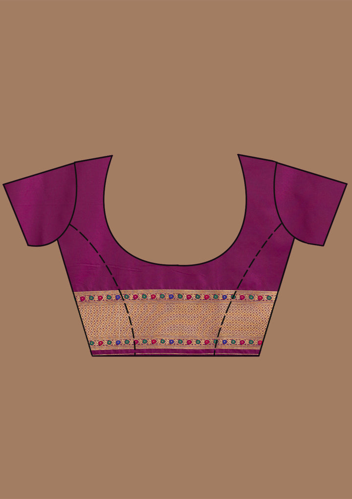 Wine Zariwork Art Silk Saree