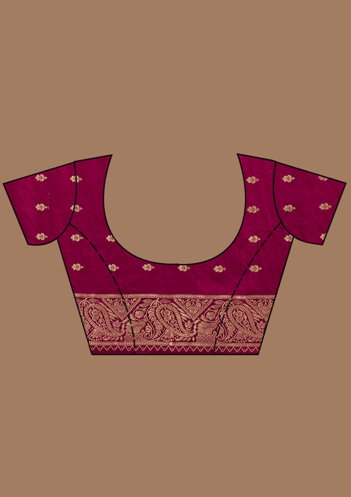 Pink Zariwork (Gold) Art Silk Silk_Saree