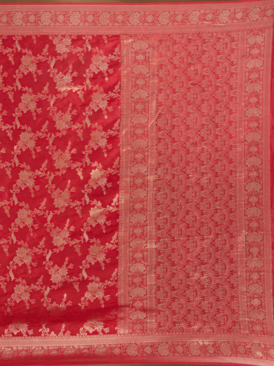Red Zariwork (Gold) Art Silk Silk_Saree