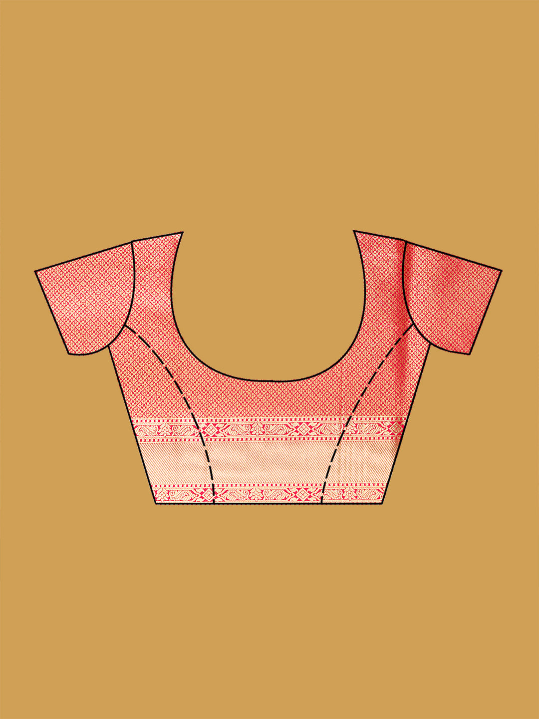 Cream Zariwork Art Silk Saree