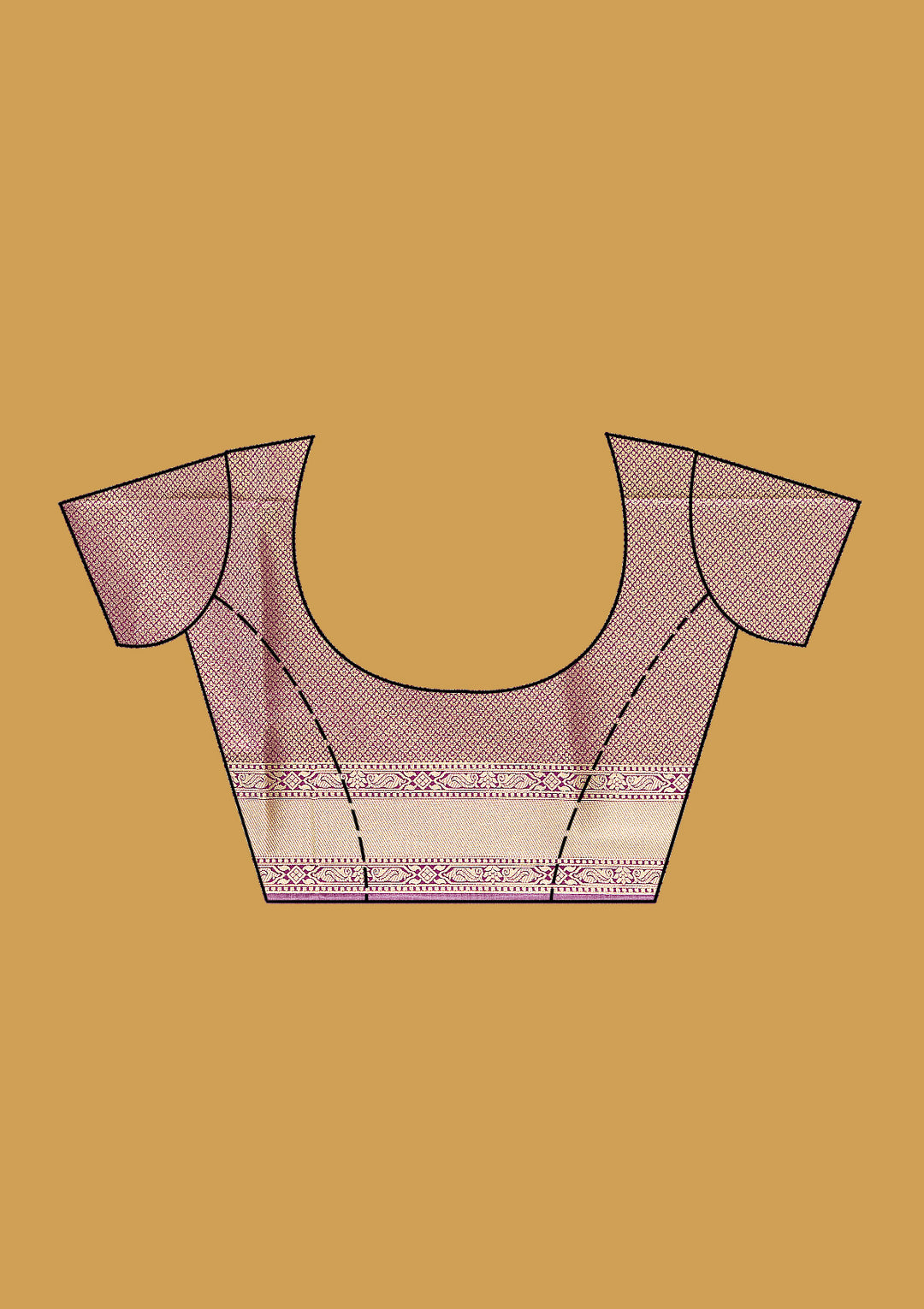 Mauve Zariwork Art Silk Saree