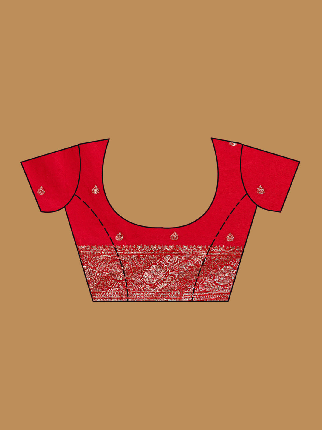 Red Zariwork Art Silk Silk_Saree