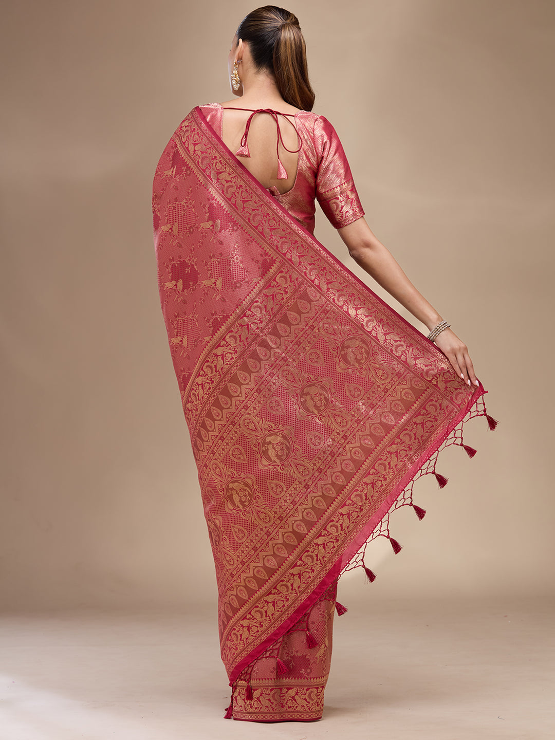 Maroon Zariwork Silk Silk_Saree