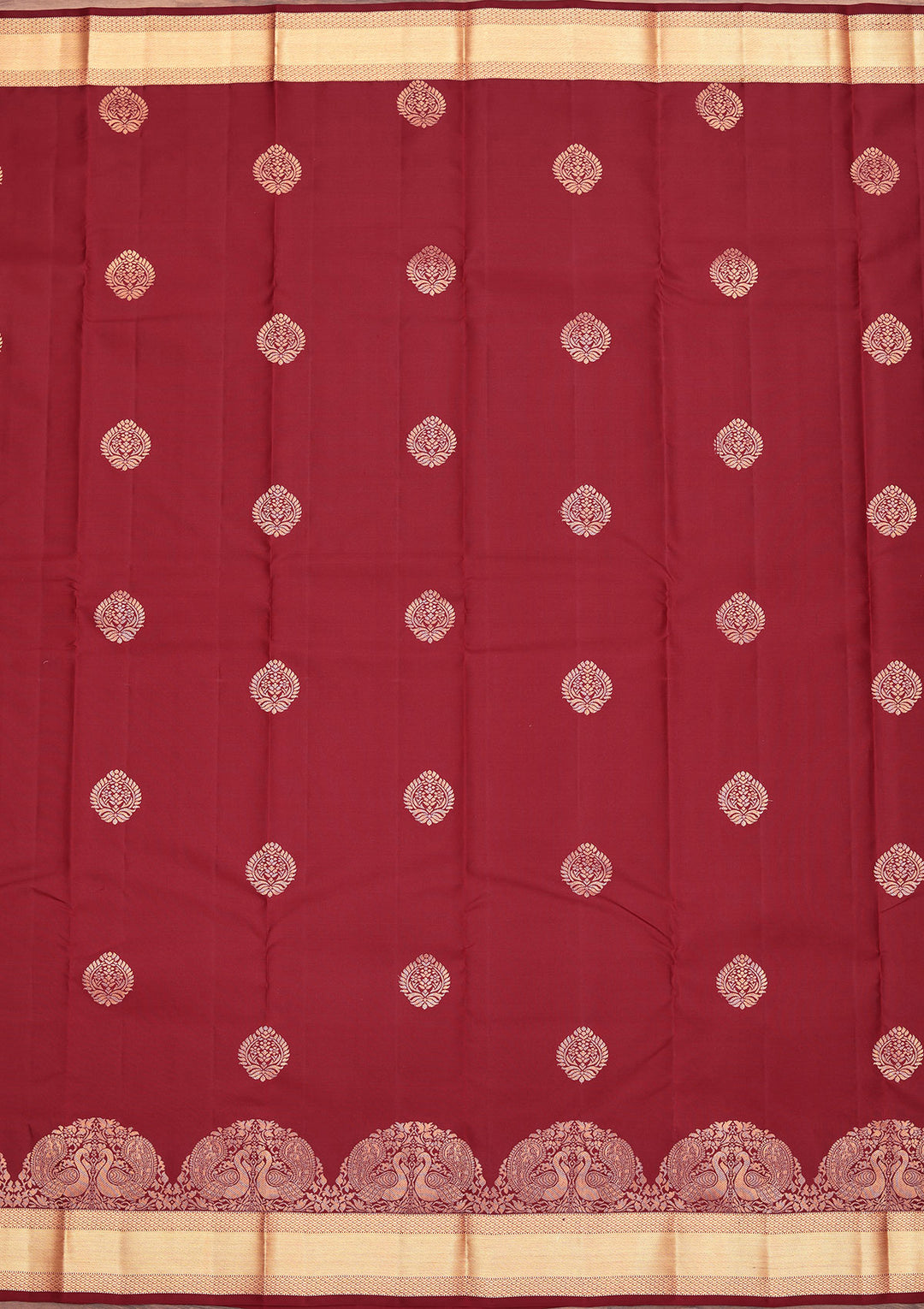 Brown Zariwork Pure Silk Saree