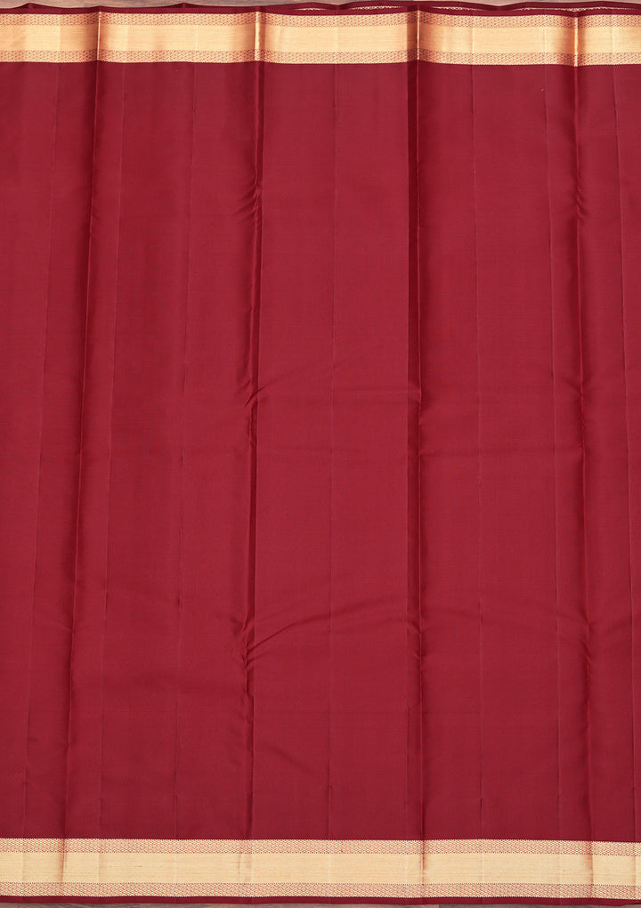 Brown Zariwork Pure Silk Saree