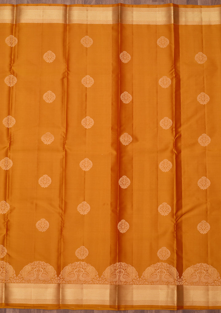 Mustard Zariwork (Gold) Pure Silk Silk_Saree