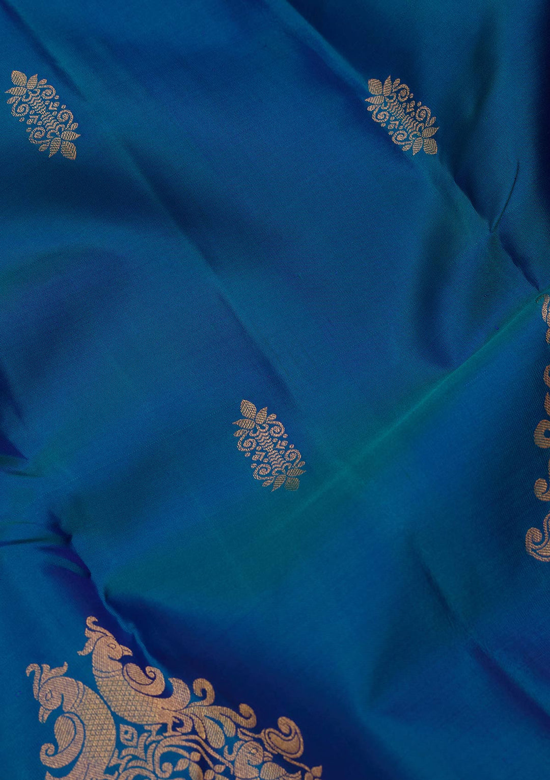 Blue Zariwork Silk Saree