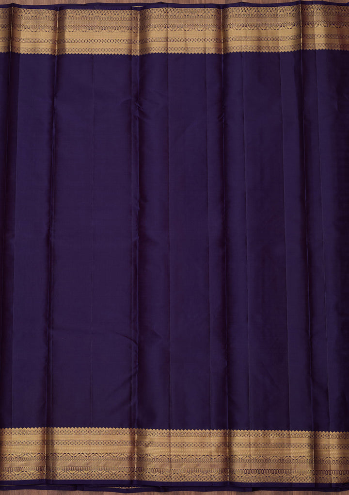 Lavender Zariwork (Gold) Silk Silk_Saree