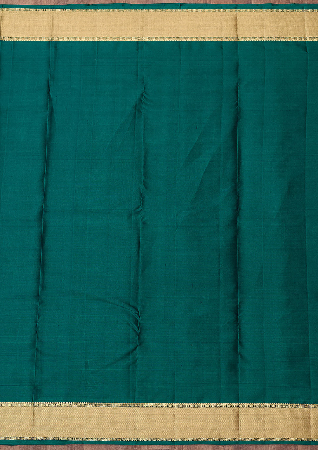 Peacock Blue Zariwork (Gold) Silk Silk_Saree