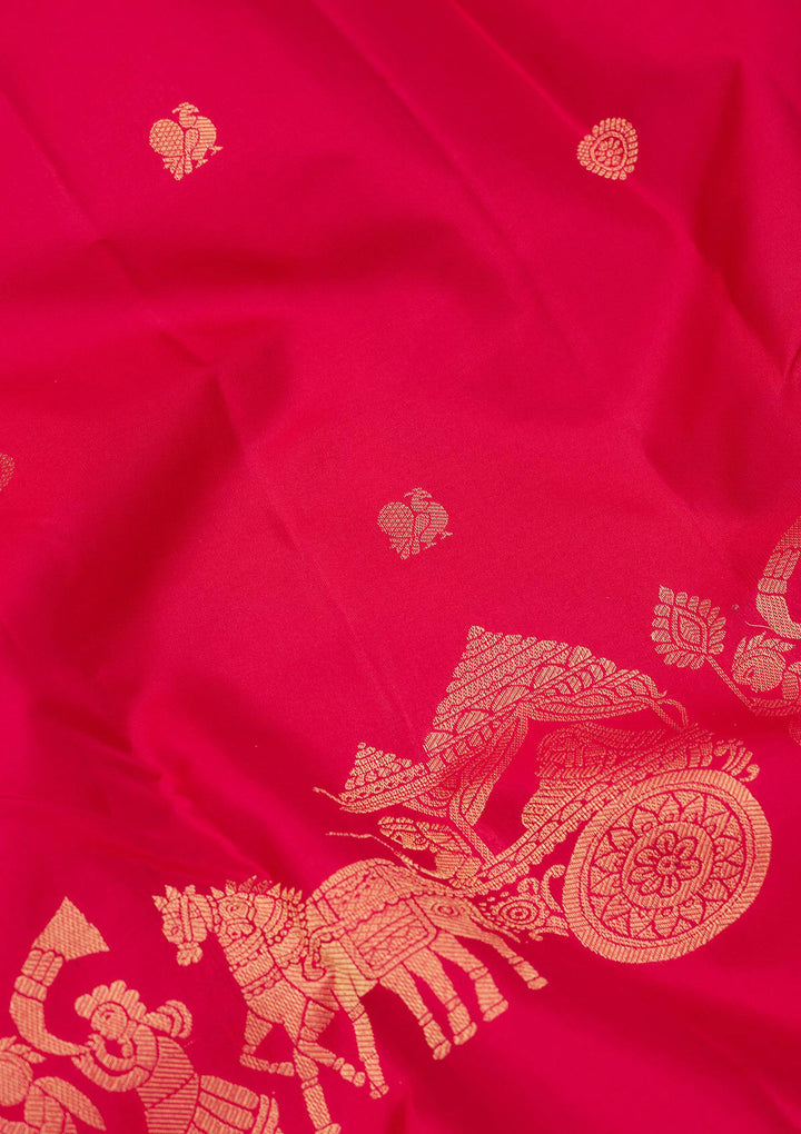Pink Zariwork Pure Silk Saree