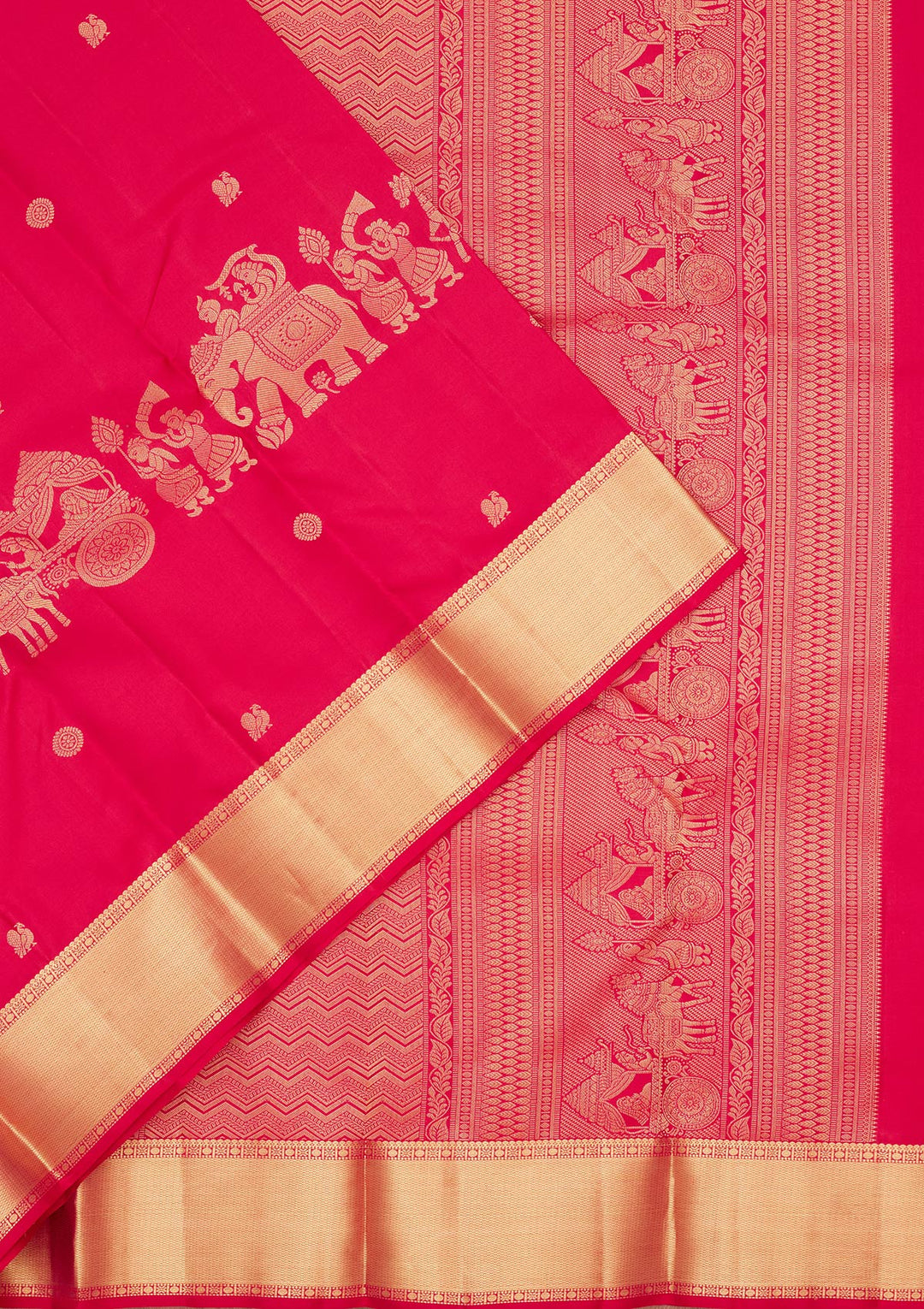 Pink Zariwork Pure Silk Saree