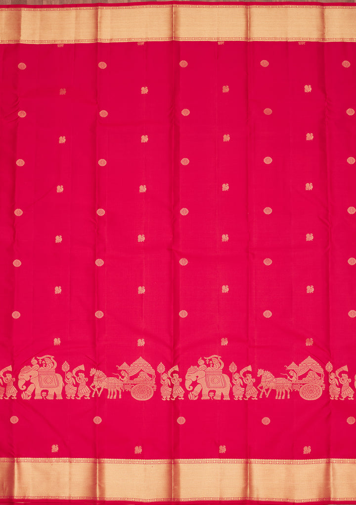 Pink Zariwork Pure Silk Saree