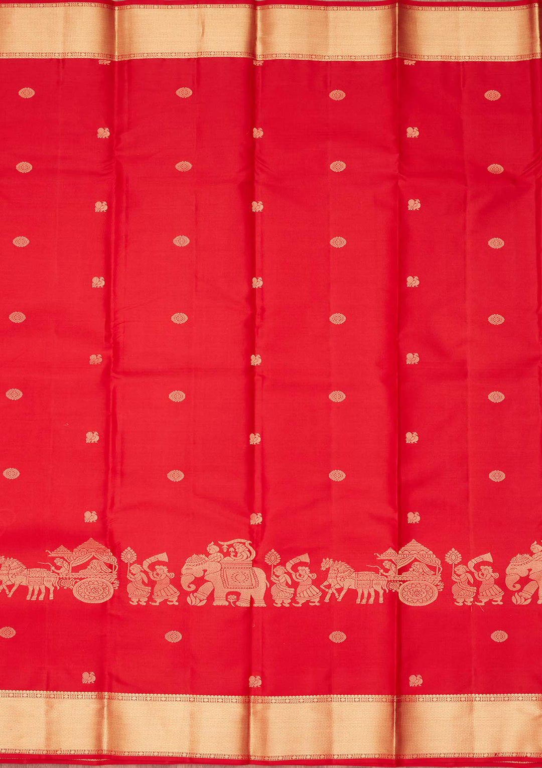 Red Zariwork Pure Silk Saree