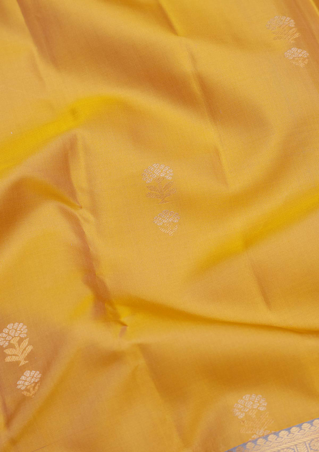 Lemon Yellow Zariwork Pure Silk Saree