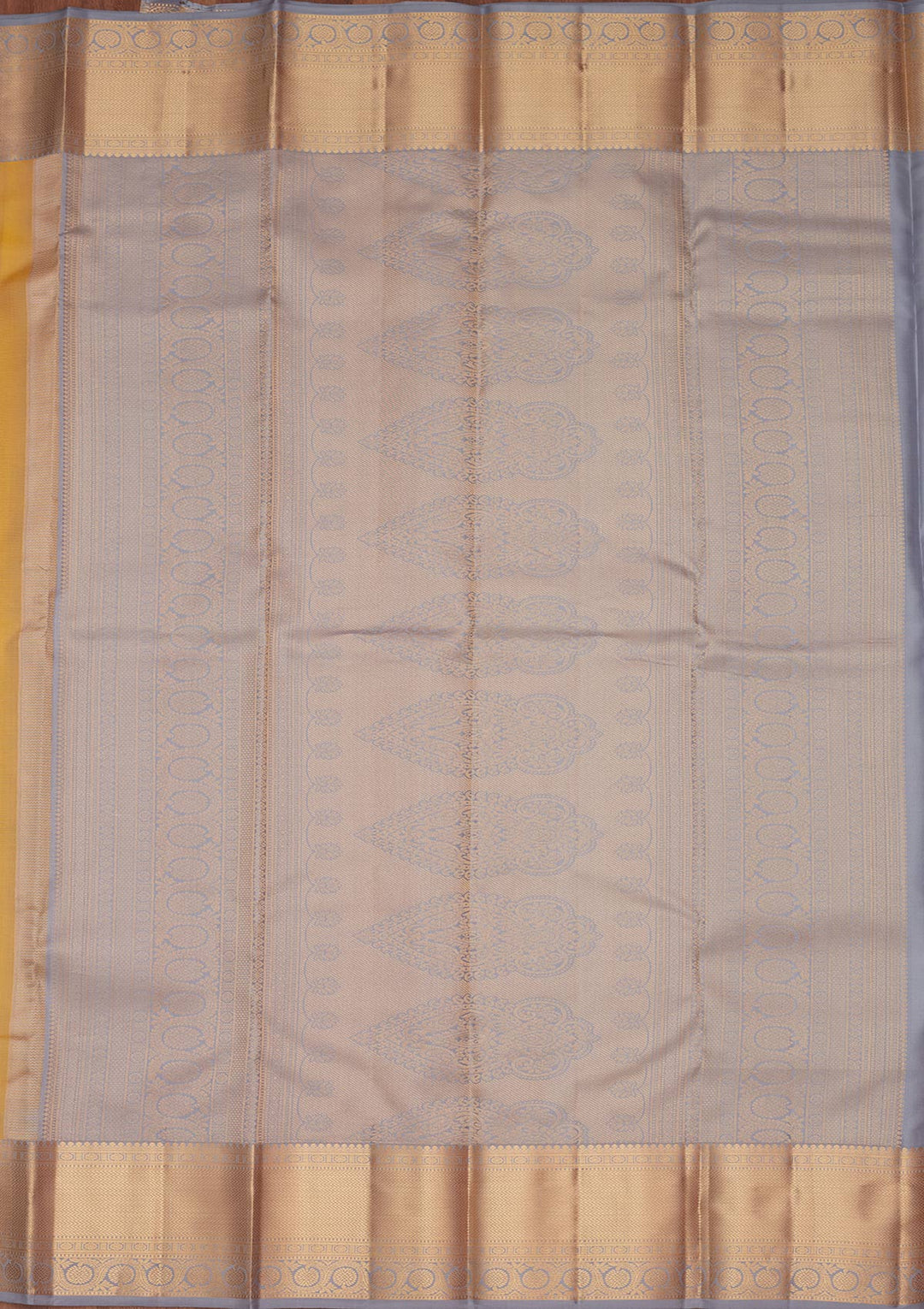 Lemon Yellow Zariwork Pure Silk Saree