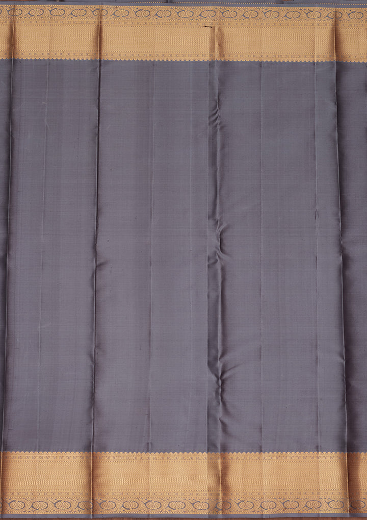 Purple Zariwork Pure Silk Saree
