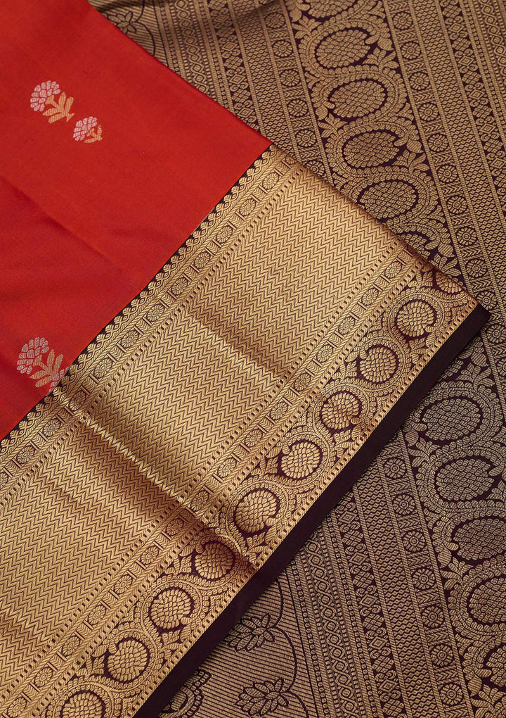 Red Zariwork (Gold) Silk Saree