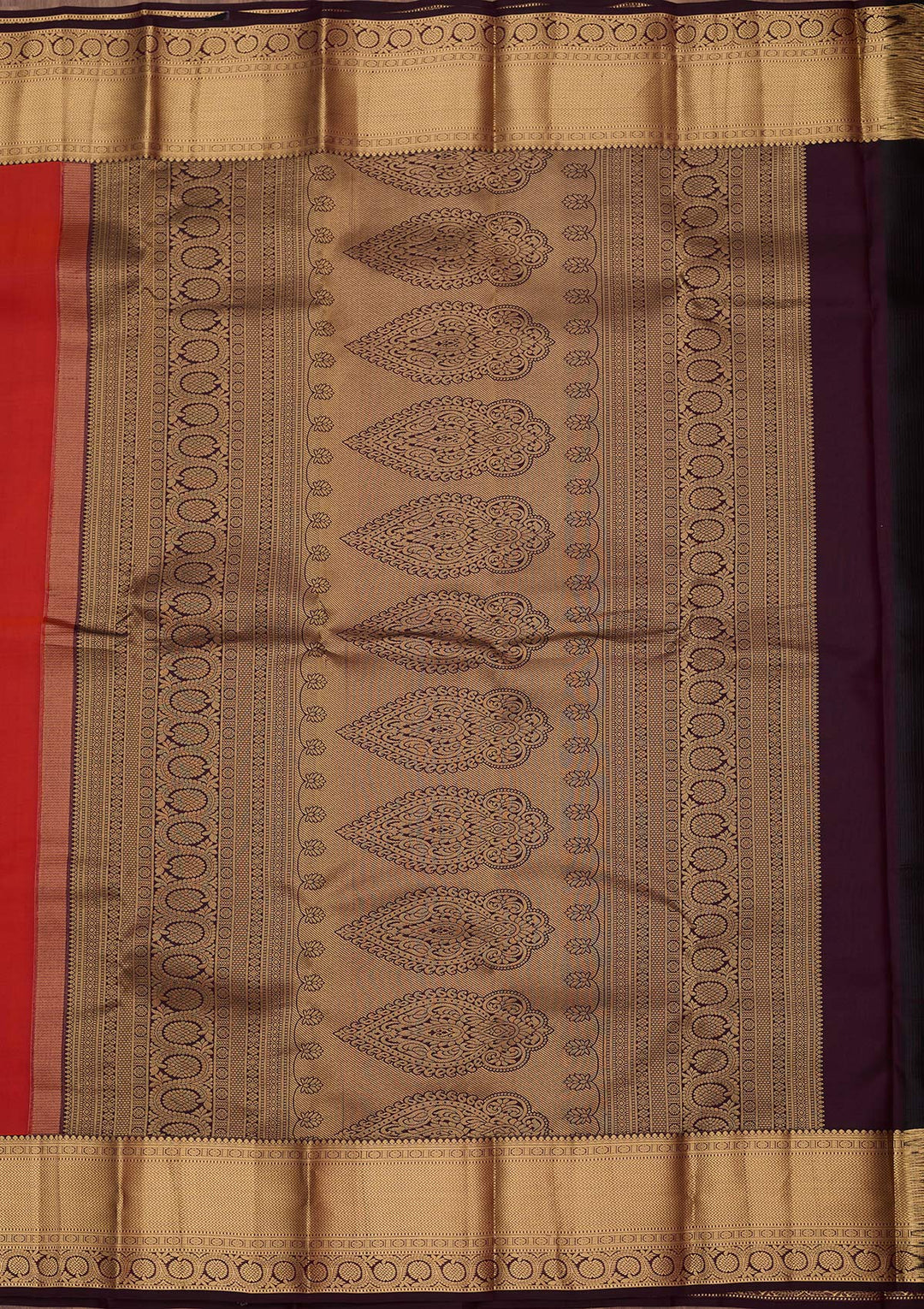 Red Zariwork (Gold) Silk Saree