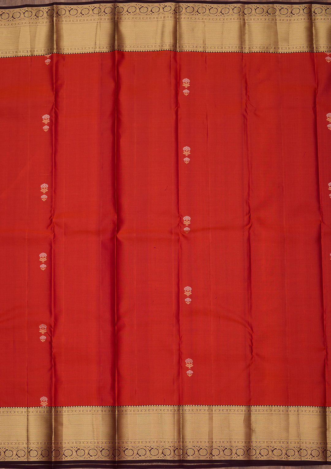 Red Zariwork (Gold) Silk Saree
