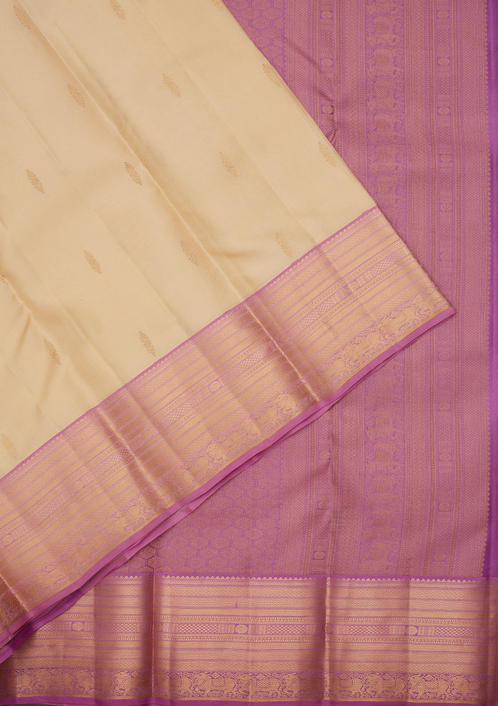 Lemon Yellow Zariwork Pure Silk Saree