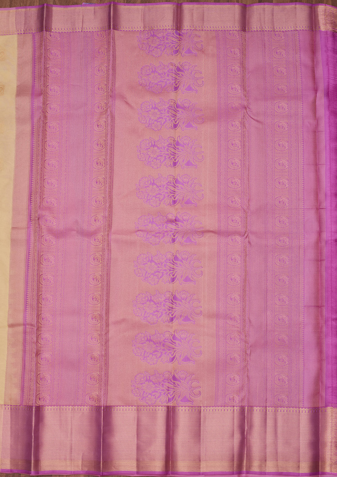 Lemon Yellow Zariwork Silk Saree
