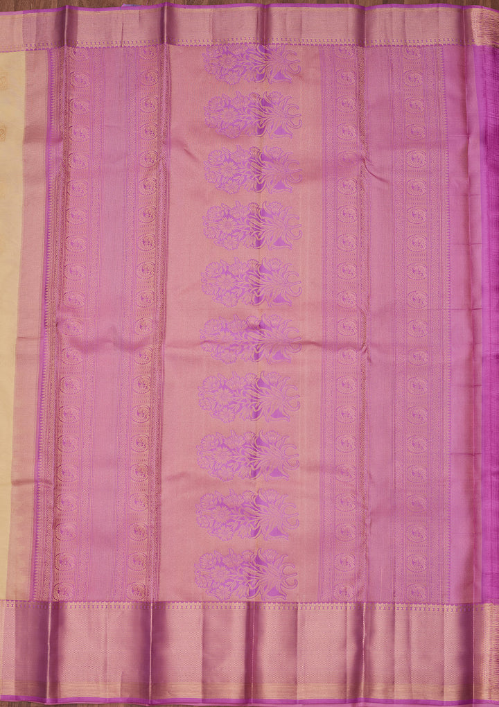 Lemon Yellow Zariwork Silk Saree