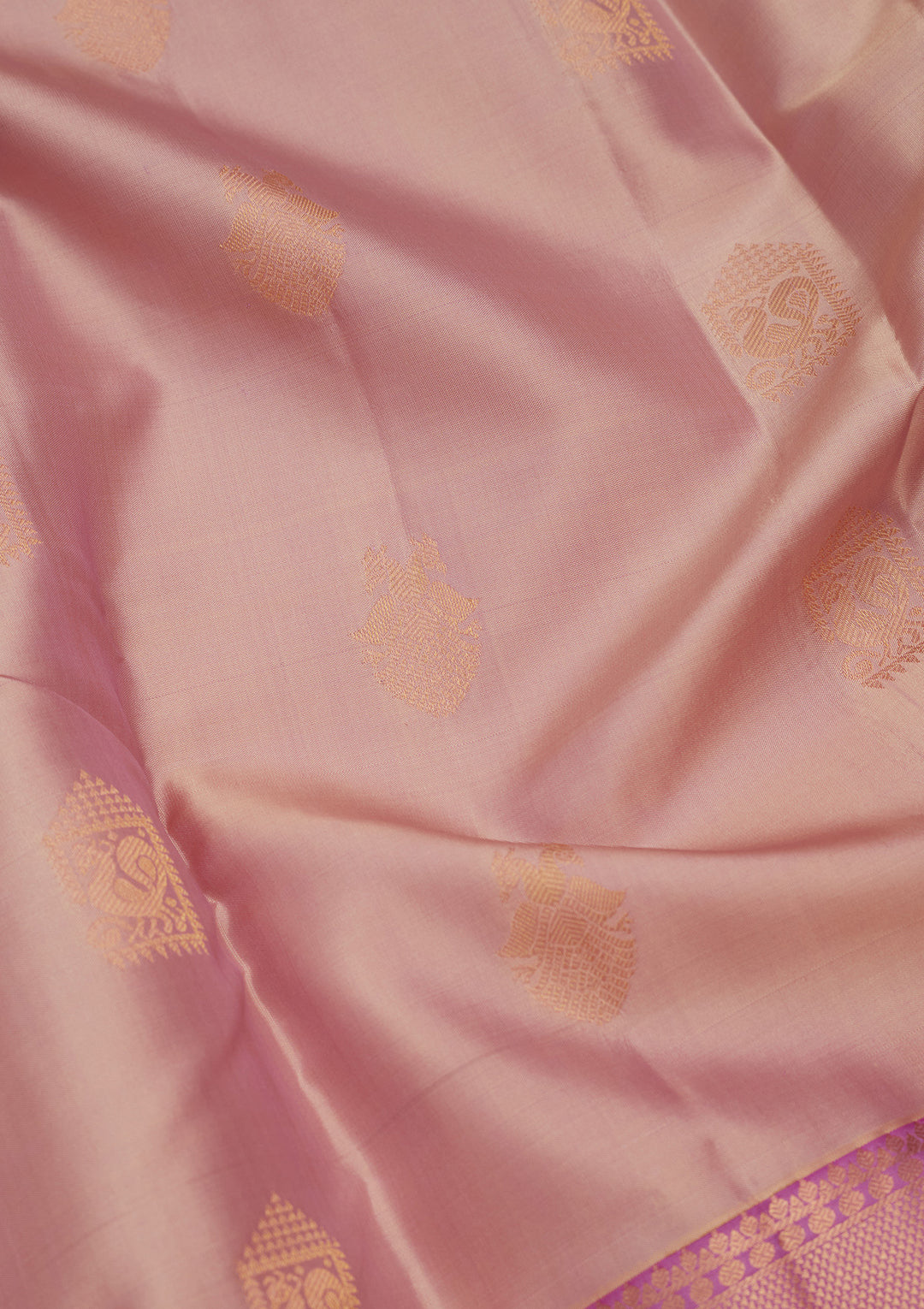 Onion Pink Zariwork Silk Saree
