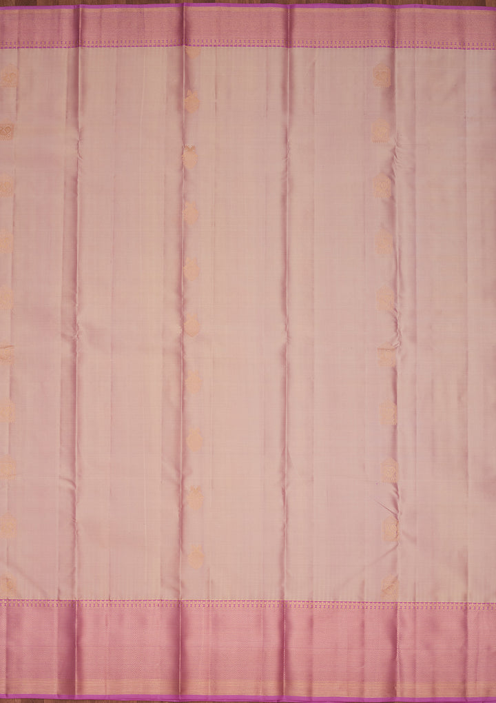 Onion Pink Zariwork Silk Saree