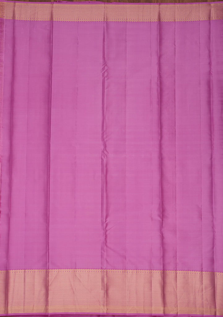 Onion Pink Zariwork Silk Saree