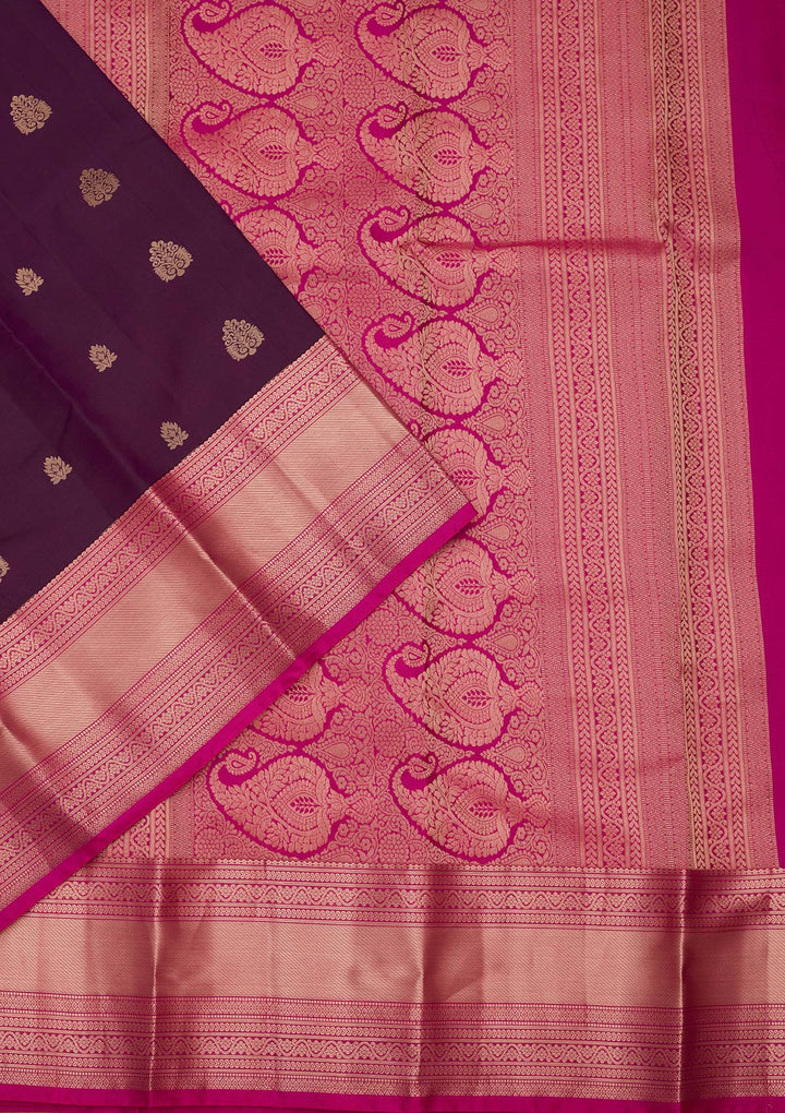 Purple Zariwork Silk Saree
